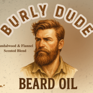 Burly Dude™ Beard Oil – Sandalwood & Flannel Blend