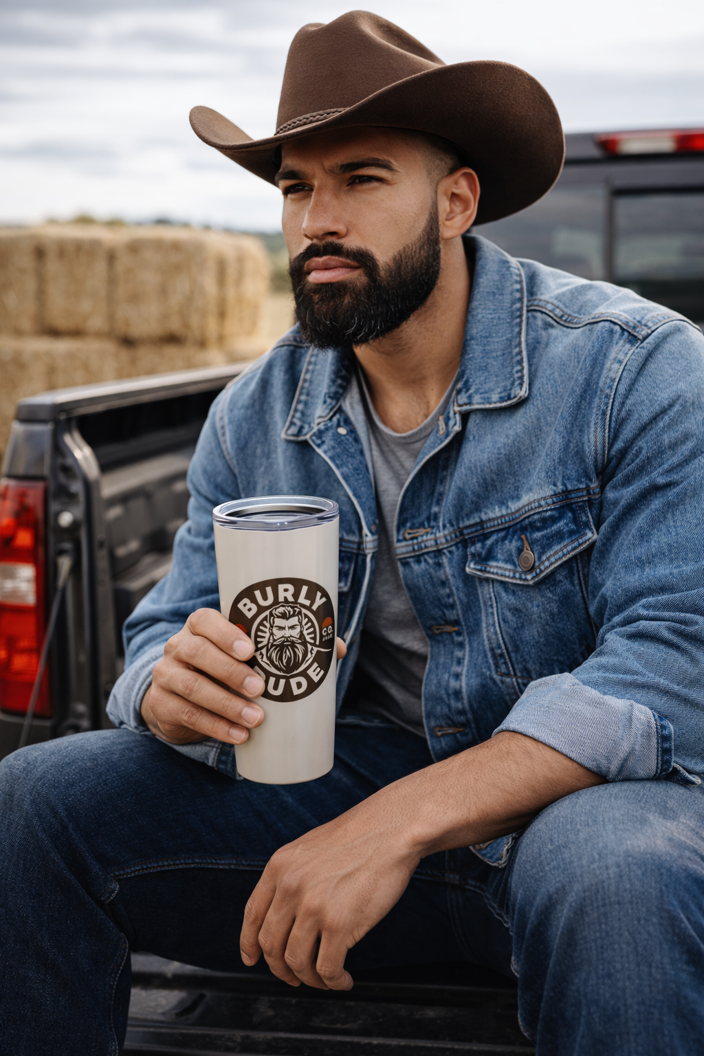 BurlyDudeCo.™ 20oz Tumbler — Insulated Stainless Steel Travel Tumbler